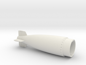 USN mk8 Torpedo tail 20th in White Natural Versatile Plastic