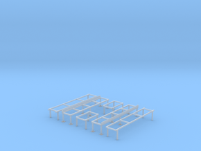 Railroad Roundhouse/Shop Work Platforms (HO Scale  in Tan Fine Detail Plastic