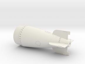 MK13-1 Torpedo Tail 1/20th scale in White Natural Versatile Plastic