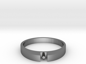 1-bit ring (US7/⌀17.3mm) in Polished Silver
