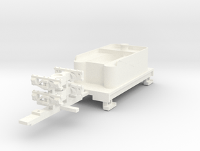 Small 8 wheel Tender for HOn30 F&C loco, A2 in White Processed Versatile Plastic