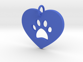 I Love My Dog Pendant- Makom Jewelry in Blue Processed Versatile Plastic