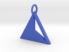 Triangles Pendant- Makom Jewelry in Blue Processed Versatile Plastic