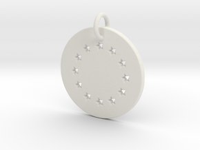 The circle of the stars Pendant- Makom Jewelry in White Natural Versatile Plastic