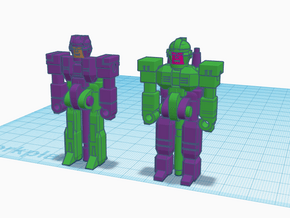 Destro and Mindbender RoGunners in Purple Processed Versatile Plastic: Large