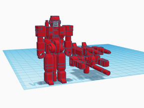 The Red Knight RoGunner in Red Processed Versatile Plastic: Large
