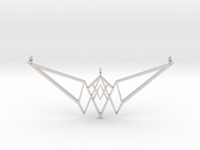 Inner Diamond Pendant v1.1 in Platinum
