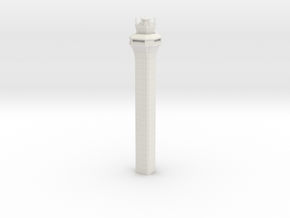 Denver Airport ATC Tower - Various Scales in White Natural Versatile Plastic: 1:500