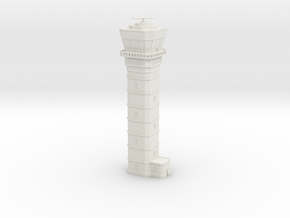 Generic Airport ATC Tower - Various Scales in White Natural Versatile Plastic: 1:400