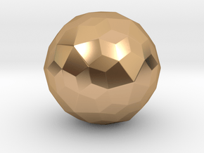 Joined Snub Dodecahedron (Dextro) - 10 mm - Rounde in Polished Bronze