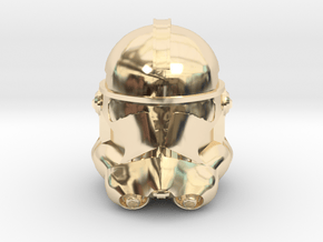 Phase II Clone Helmet | CCBS Scale in 14K Yellow Gold