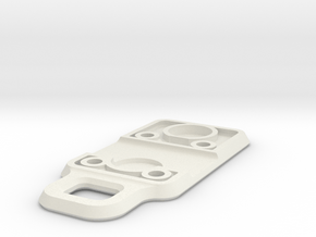 Compact Morse key - BASEPLATE in White Natural Versatile Plastic