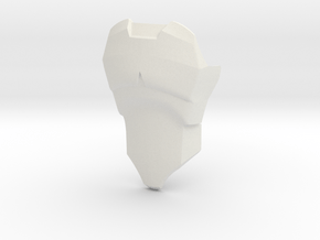 CCBS Chestplate 2 in White Natural Versatile Plastic
