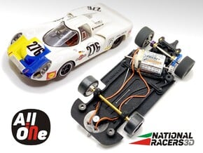 Chassis for SRC PORSCHE 907 (AiO-S_AW) in Black PA12