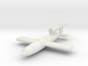 1/200 V-1 Flying Bomb in White Natural Versatile Plastic
