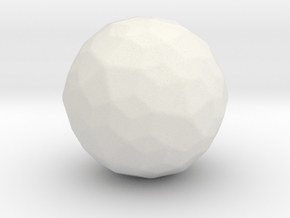 Joined Snub Dodecahedron (Laevo) - 1 in - V2 in White Natural Versatile Plastic