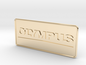 Olympus Camera Patch in 14k Gold Plated Brass