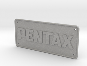 Pentax Camera Patch - Holes in Aluminum