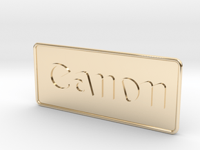 Canon Camera Patch in 14k Gold Plated Brass