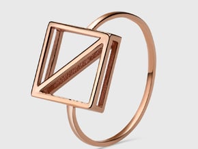 The SCHÍSMA in 14k Rose Gold Plated Brass: 4 / 46.5