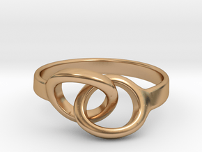 Linked [sizable ring] in Polished Bronze