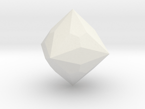 Joined Truncated Cube - 1 Inch in White Natural Versatile Plastic