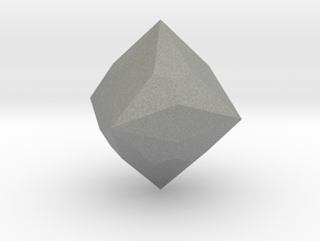 Joined Truncated Cube - 1 Inch in Gray PA12