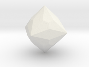 Joined Truncated Cube - 1 Inch - Rounded V1 in White Natural Versatile Plastic