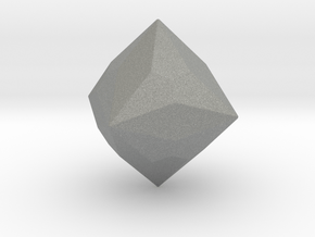 Joined Truncated Cube - 1 Inch - Rounded V1 in Gray PA12