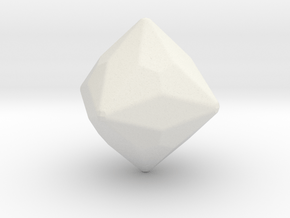 Joined Truncated Cube - 1 Inch - Rounded V2 in White Natural Versatile Plastic