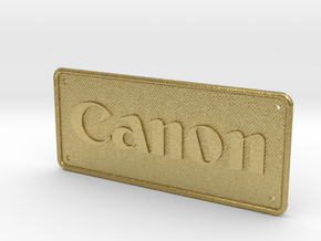 Canon Camera Patch Textured - Holes in Natural Brass