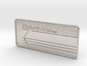 Ektachrome Film Patch Textured - Holes in Rhodium Plated Brass