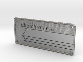 Ektachrome Film Patch Textured - Holes in Natural Silver