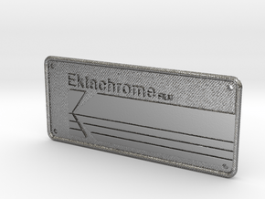 Ektachrome Film Patch Textured - Holes in Polished Silver