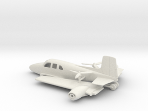 Beechcraft Model 50 Twin Bonanza in White Natural Versatile Plastic: 1:64 - S