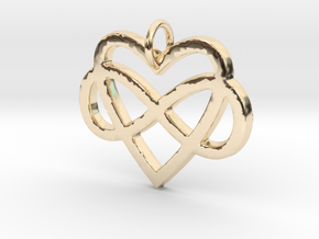 Heart Pendant- Makom Jewelry in 14k Gold Plated Brass