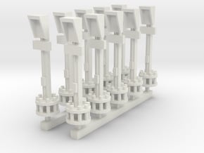 Airport Parking Guidance Single - Various Scales in White Natural Versatile Plastic: 1:400