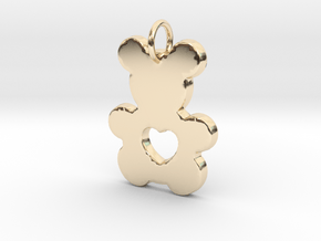 Teddy Bear Love- Makom Jewelry in 14k Gold Plated Brass