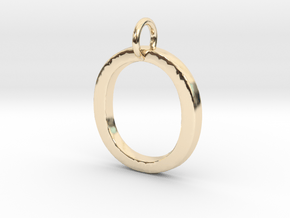 O Pendant- Makom Jewelry in 14k Gold Plated Brass