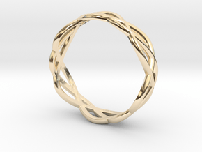Celtic wedding ring for her in 14K Yellow Gold: 6.5 / 52.75