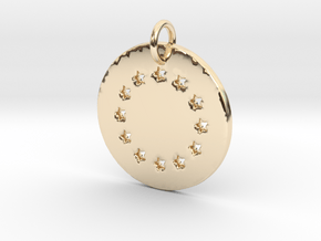 The circle of the stars Pendant- Makom Jewelry in 14k Gold Plated Brass