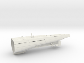 1/100 Uboot Hull Aft IXC U-505 in White Natural Versatile Plastic