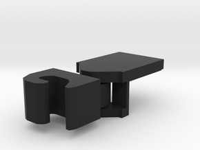 Building Block Knuckle Coupler in Black Premium Versatile Plastic
