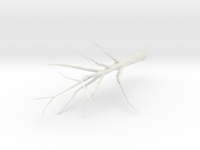 Tree Faceted - Trimmed Ends in White Natural Versatile Plastic