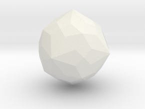 Joined Truncated Cuboctahedron - 1 inch in White Natural Versatile Plastic