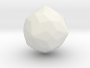 Joined Truncated Cuboctahedron - 1 inch - V2 in White Natural Versatile Plastic