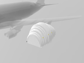 Jet Engine Tent (large) 1/144 in White Natural Versatile Plastic