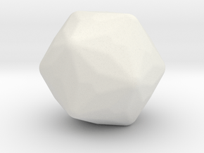 Joined Truncated Dodecahedron - 1 Inch - V2 in White Natural Versatile Plastic