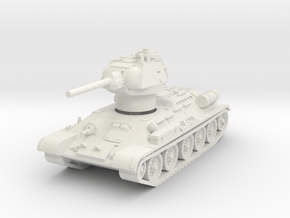T-34-76 1944 fact. 183 early 1/56 in White Natural Versatile Plastic