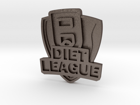 Diet League Challenge Coin in Polished Bronzed-Silver Steel